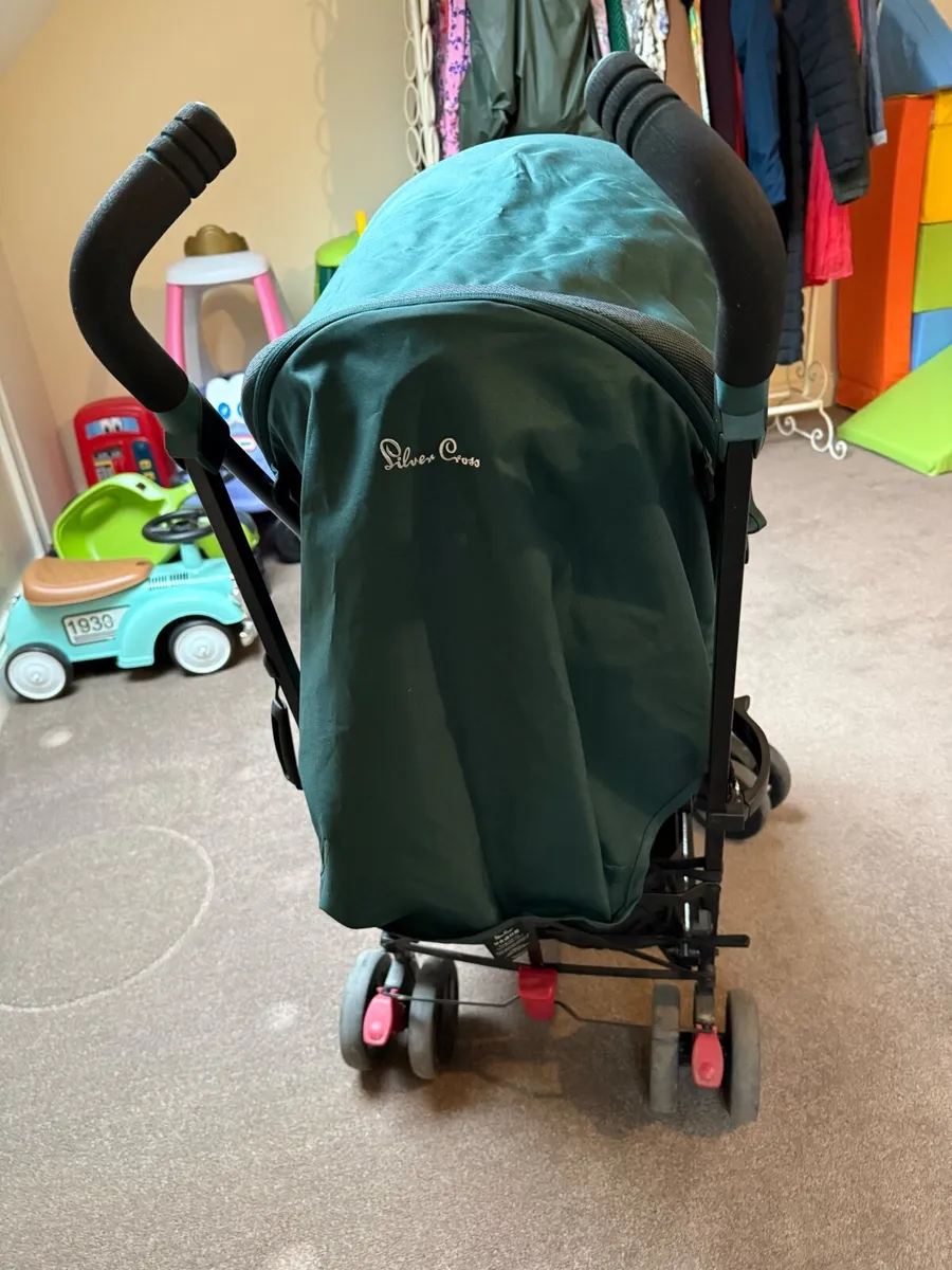 Silver Cross Pop Stroller – Dark Green, Lightweigh - Image 4