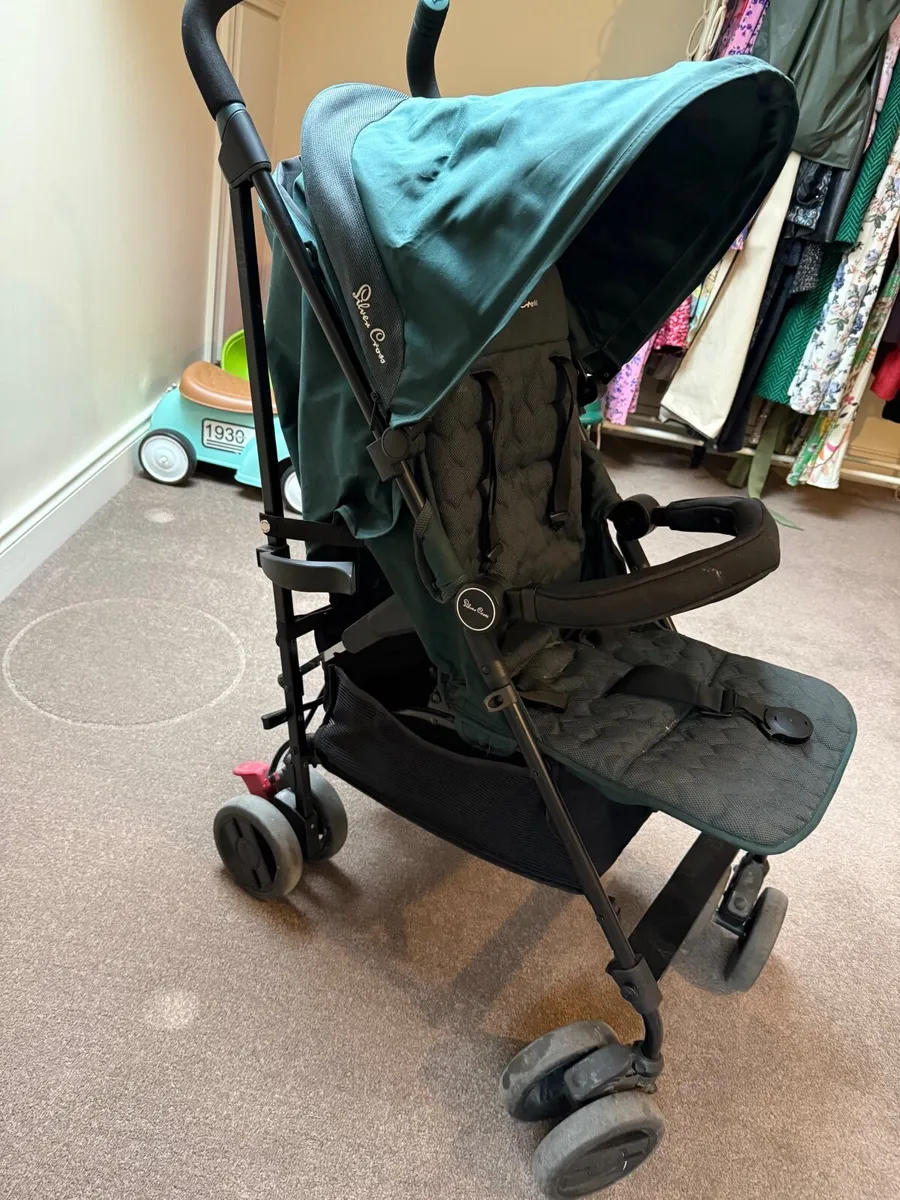Silver Cross Pop Stroller – Dark Green, Lightweigh - Image 3