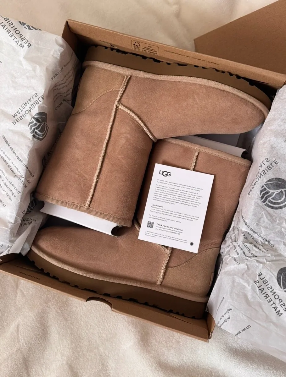 Ugg Classic Short II boots sand beige size 6 - Image 1