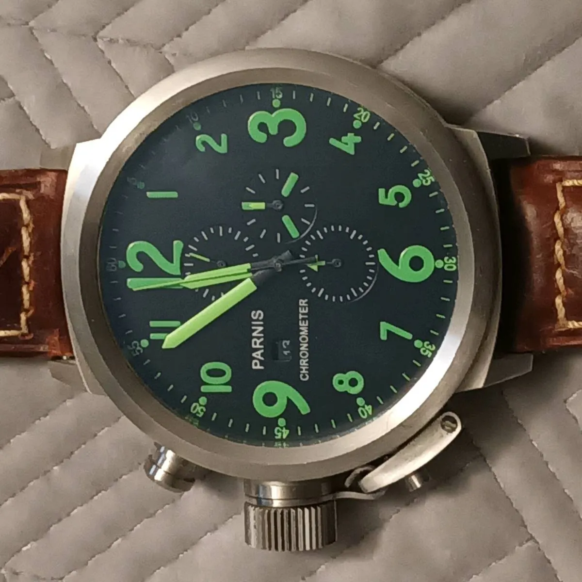 Parnis lefty Big Dial Watch - Image 1