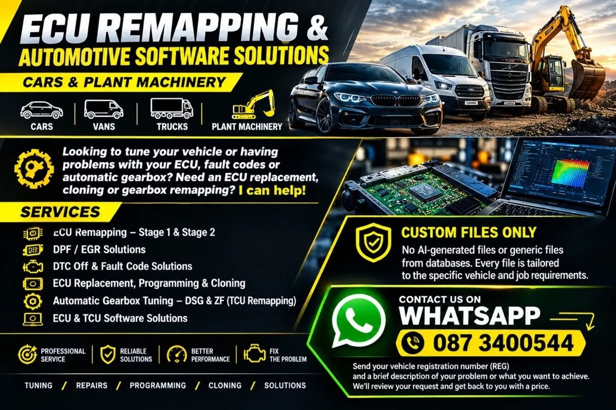ECU & TCU Remapping, Stage1/2, EGR & DPF, Addblue