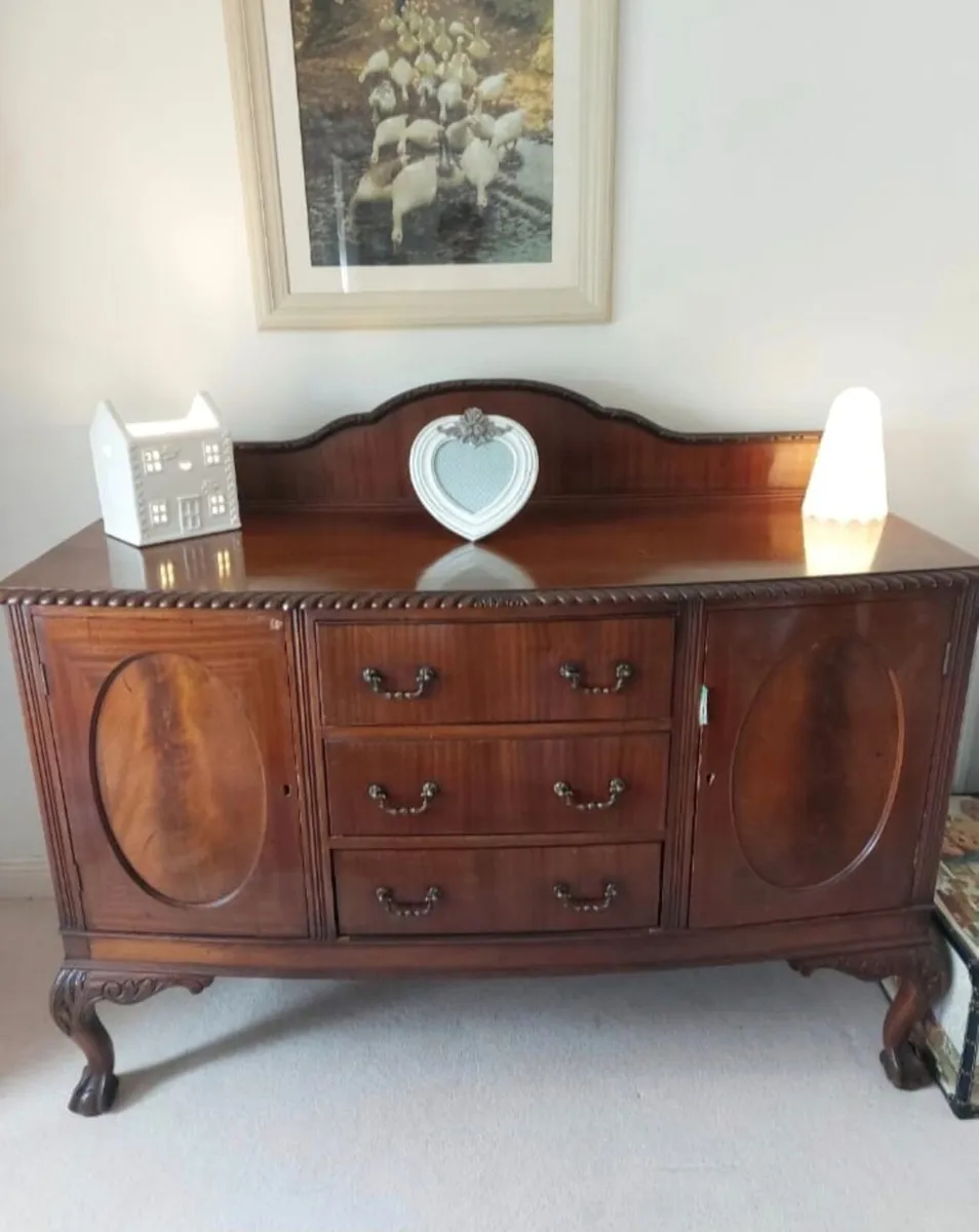 Complete Antique Mahogany Dining Suite - Image 2