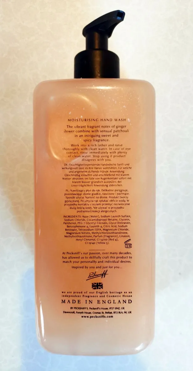 750ML PECKSNIFF'S GINGER FLOWER & PATCHOULI (NEW). - Image 3