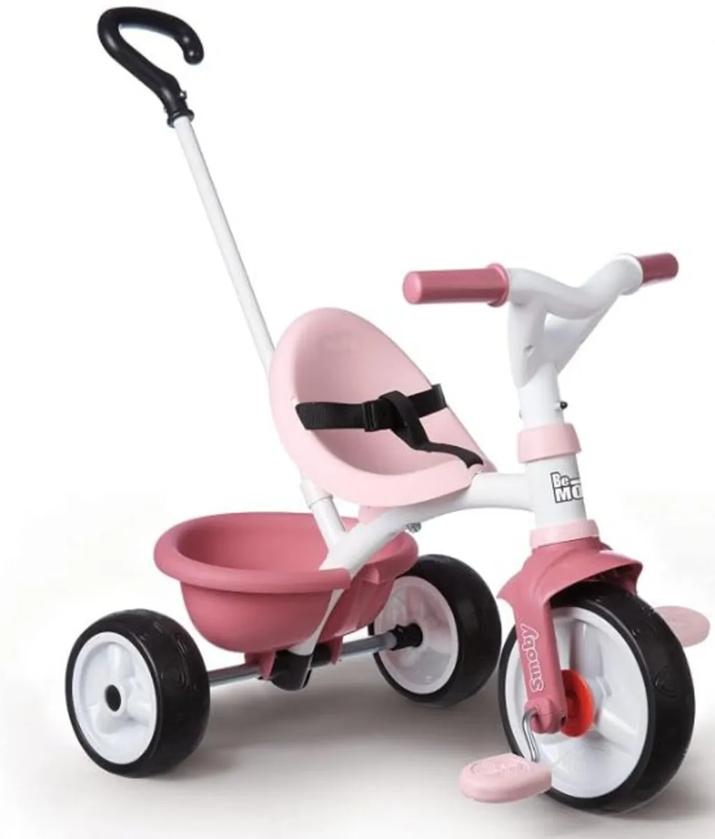 SMOBY BE MOVE PINK CHILDRENS TRICYCLE - Image 1