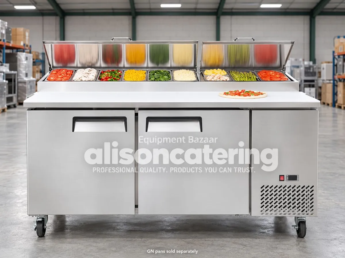 Atosa 2-Door Pizza Prep Fridge 566L - 1.7m - Image 4