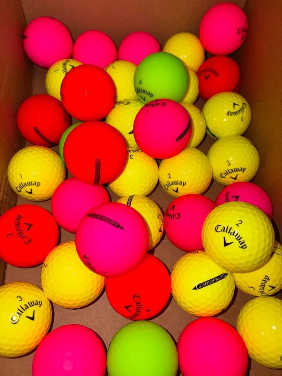 Callaway Supersoft Coloured Golf Ball Mix Grade A