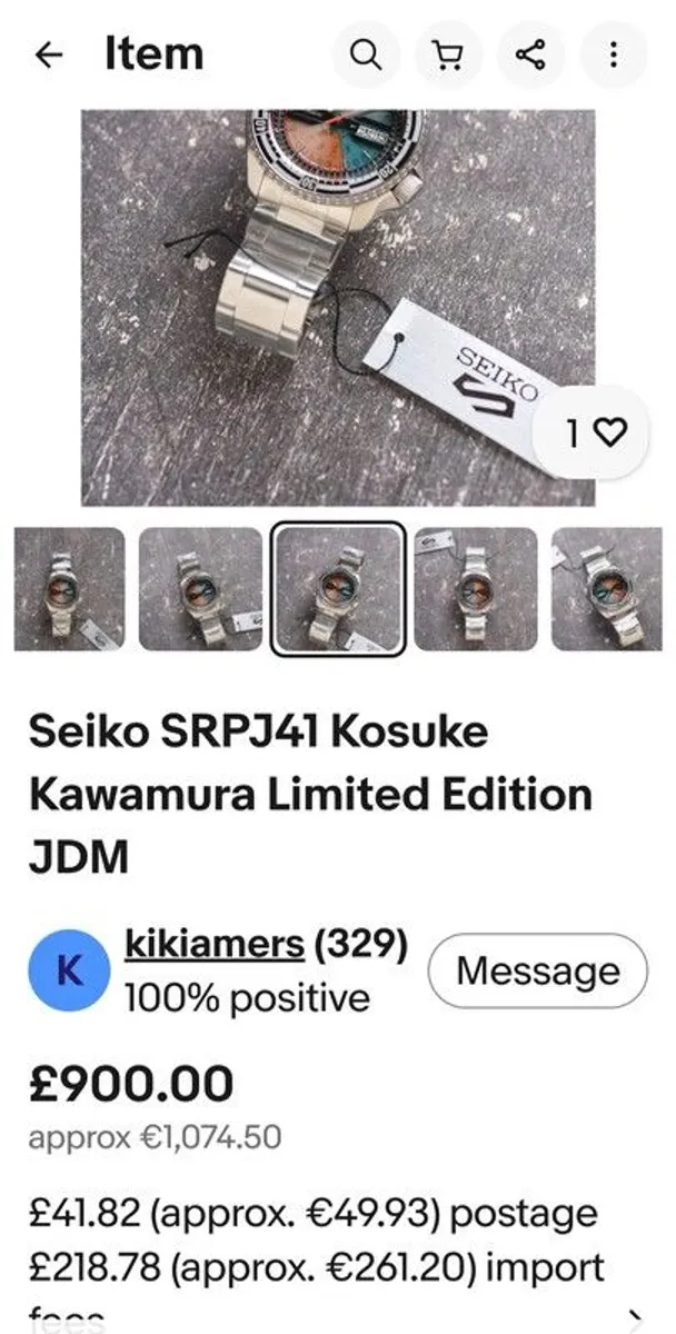 Seiko SRPJ41 Kosuke Kawamura Limited Edition - Image 3