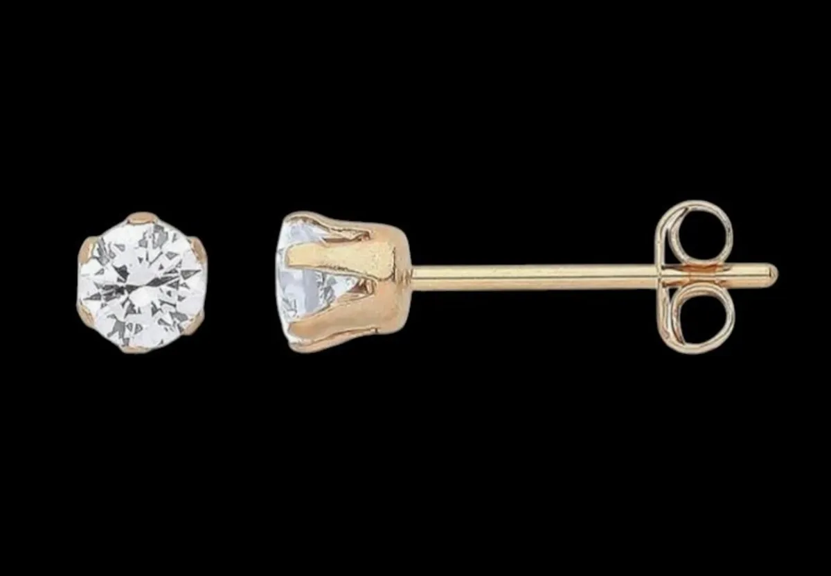 Classic 9k Gold Diamond Solitaires - Image 3