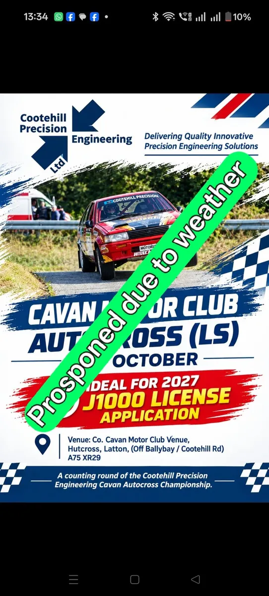Event Prosponed Due to Weather, next November 22