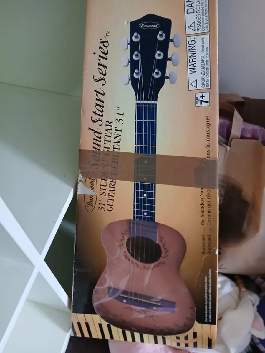 Little Girls Pink Guitar - Low Price For Quick Sale