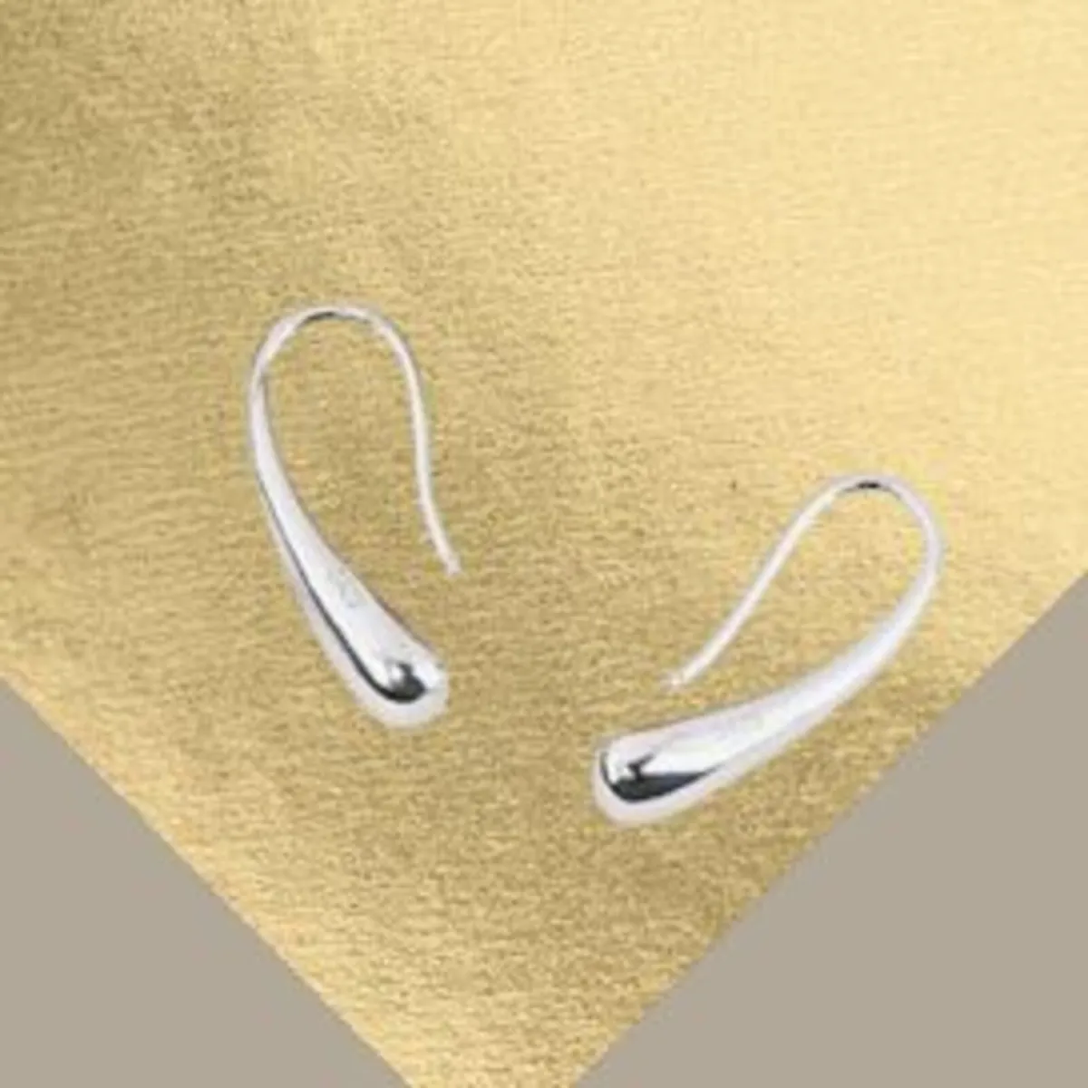 Silver Teardrop Earrings – Unworn Ex-Display - Image 4