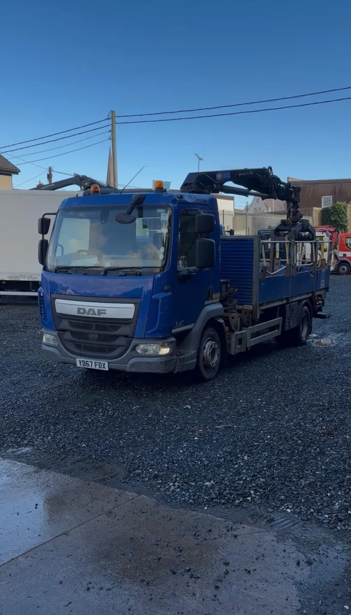 2017 DAF 45/210 Dropside with Crane 12Ton - Image 1