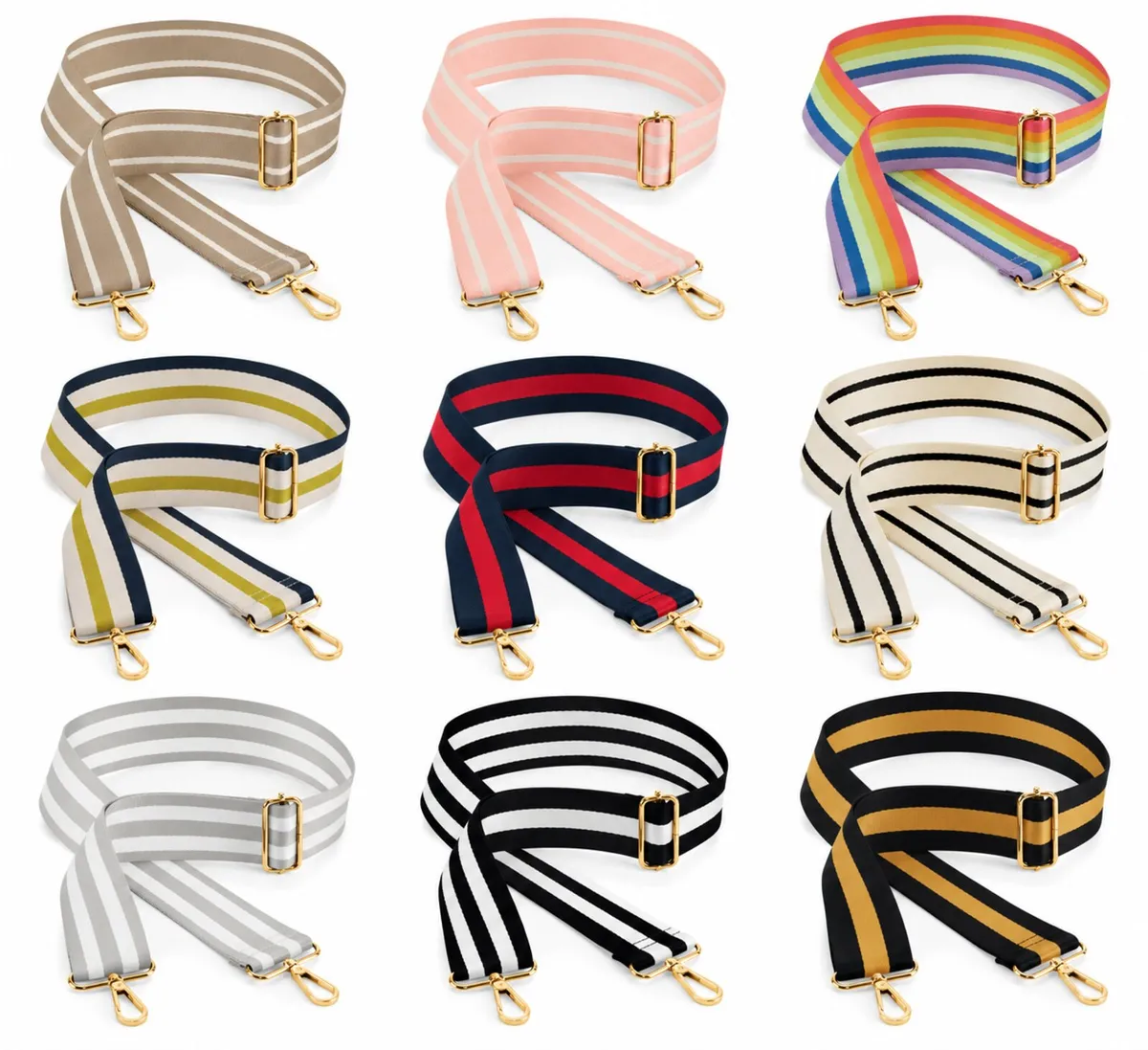 Set of 9 Bagbase Boutique Adjustable Bag Straps - Image 1