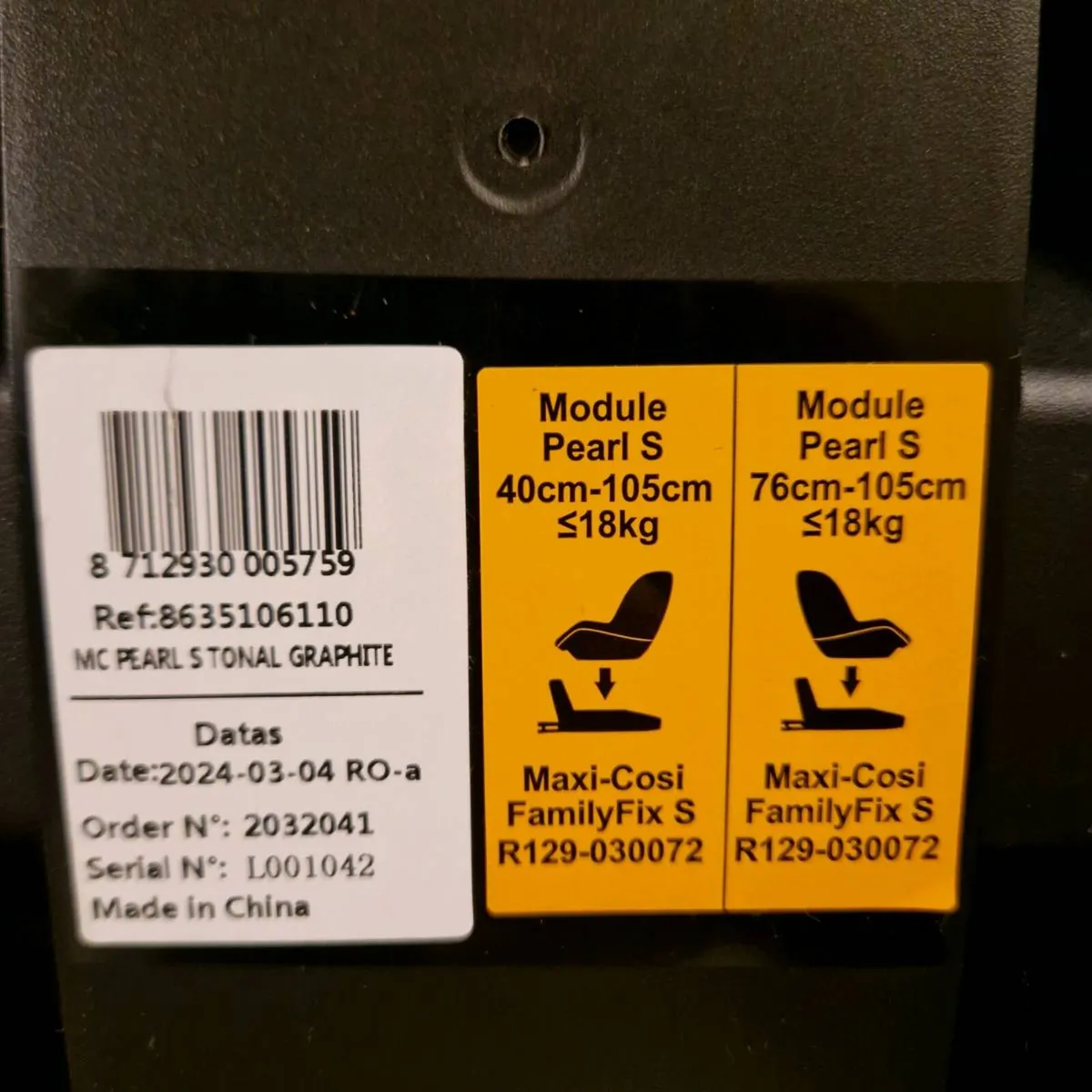 Maxi-Cosi Pearl S i-Size Toddler Car Seat - Image 4