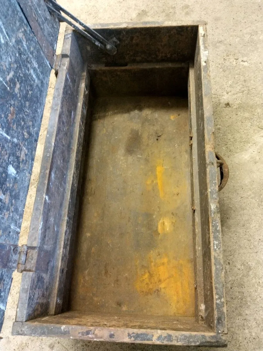 Antique Military Campaign Footlocker - Image 4