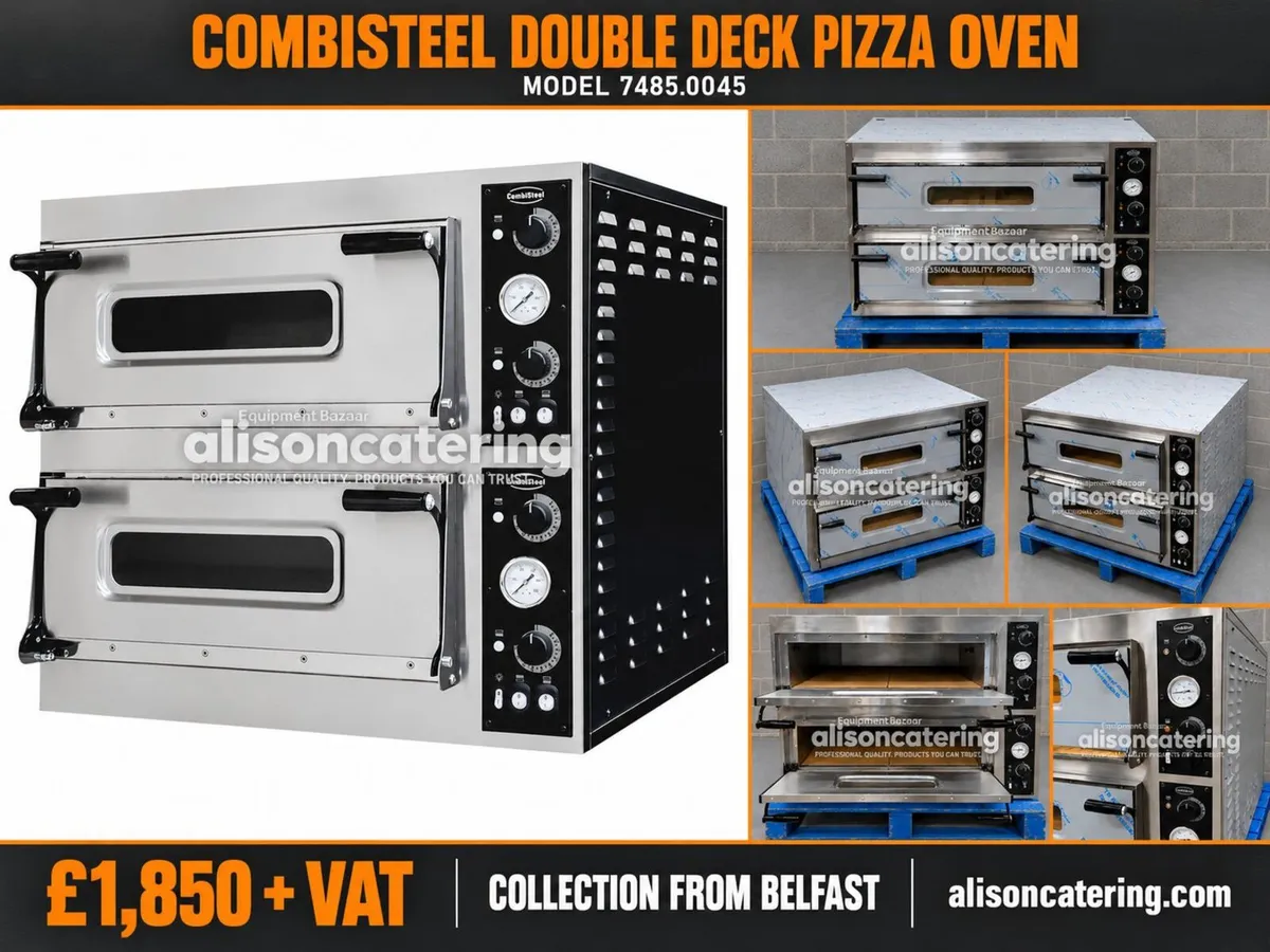 CombiSteel 2x6 Pizza Oven Elec 3-Phase Double-Deck - Image 1