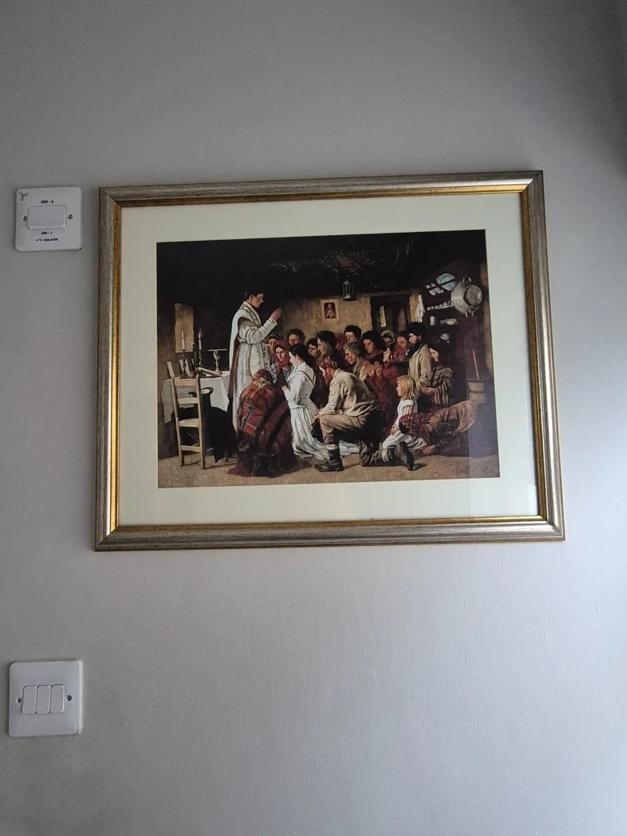 Mass in connemara painting