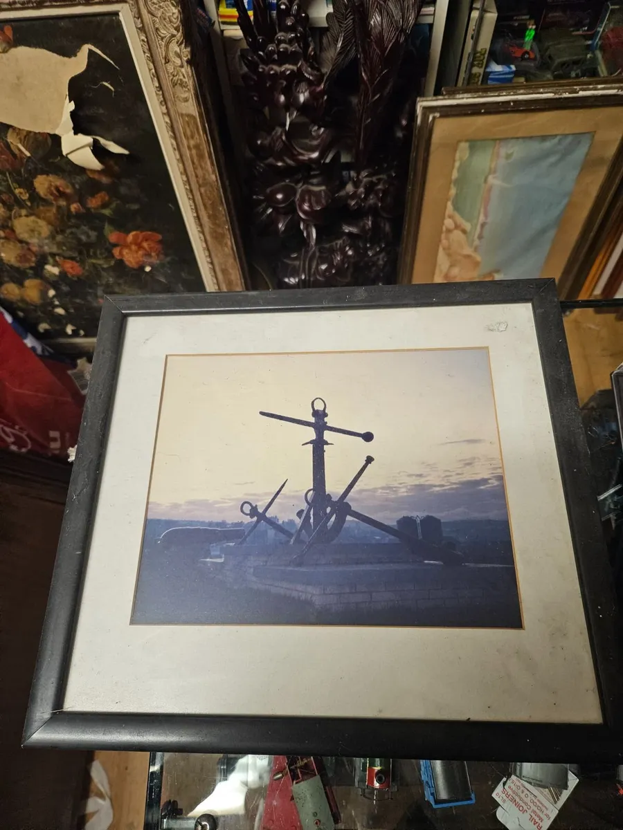 Picture Print Photograph Wicklow Harbour Anchors - Image 1