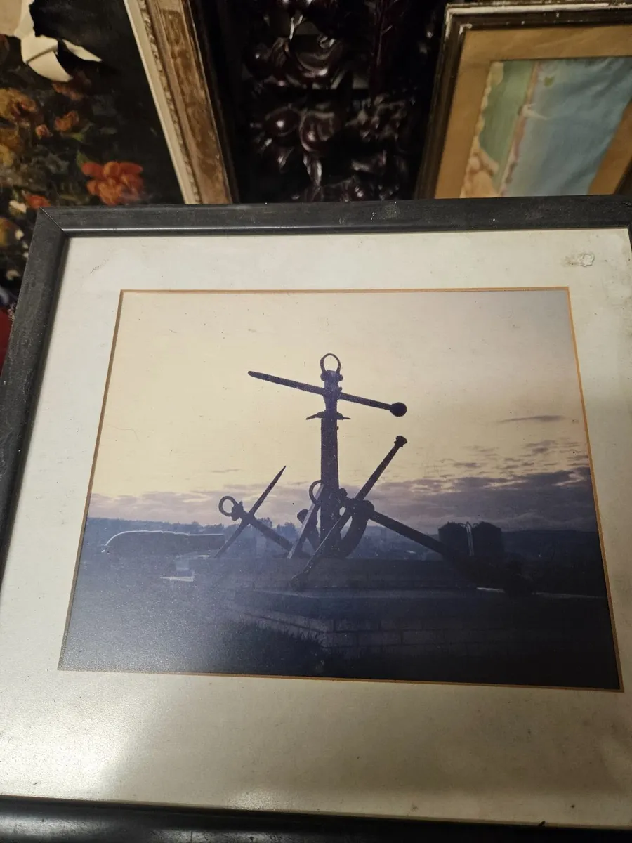 Picture Print Photograph Wicklow Harbour Anchors - Image 3