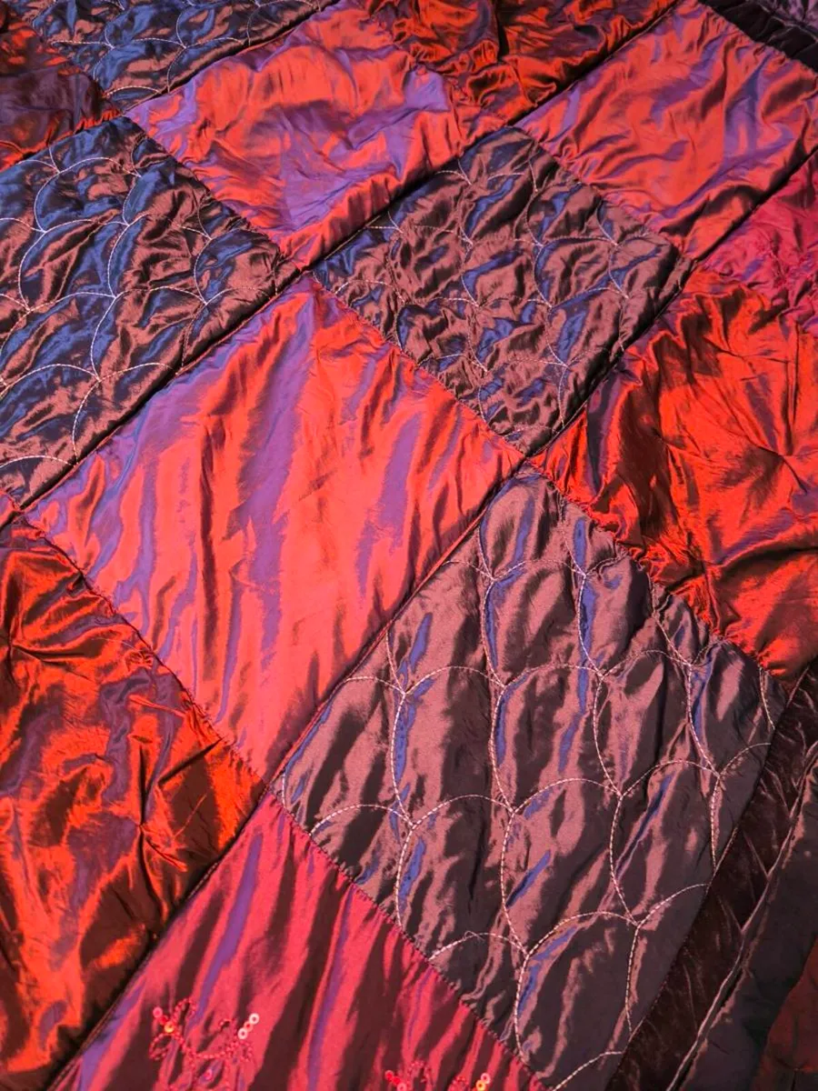 Bedspread - Burgundy, Pink and Purple Double - Image 4