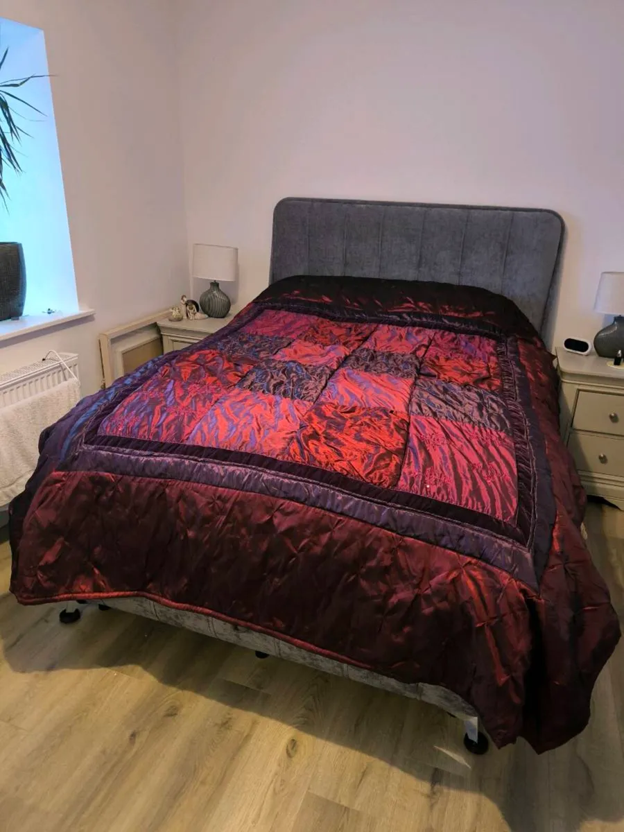 Bedspread - Burgundy, Pink and Purple Double - Image 1