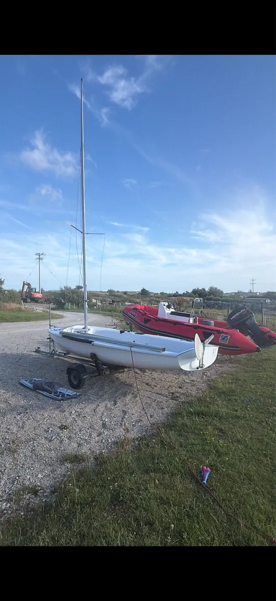 420 sailing dinghy - Image 3