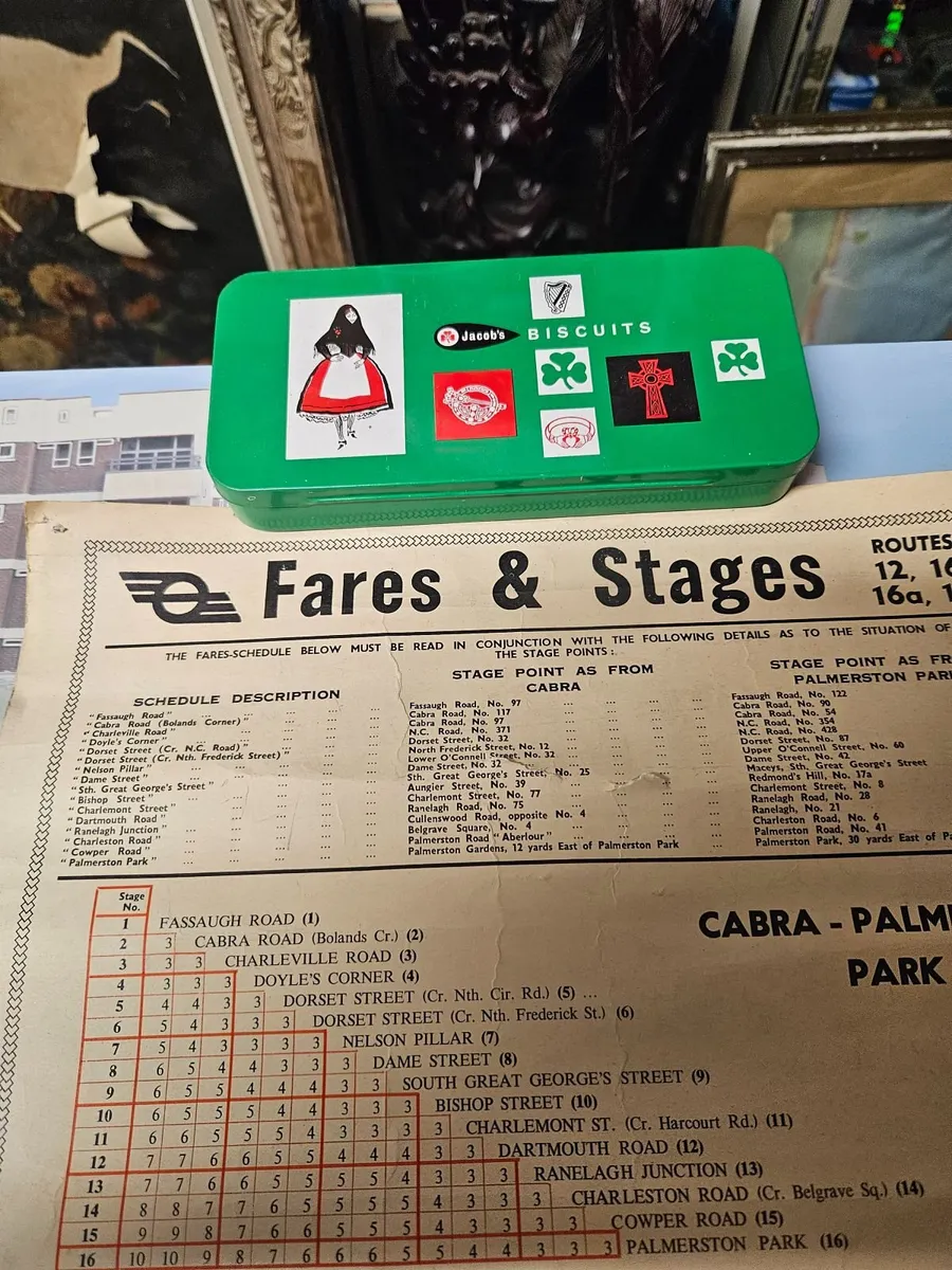 Vintage 1960's Dublin Bus Timetable - Image 3