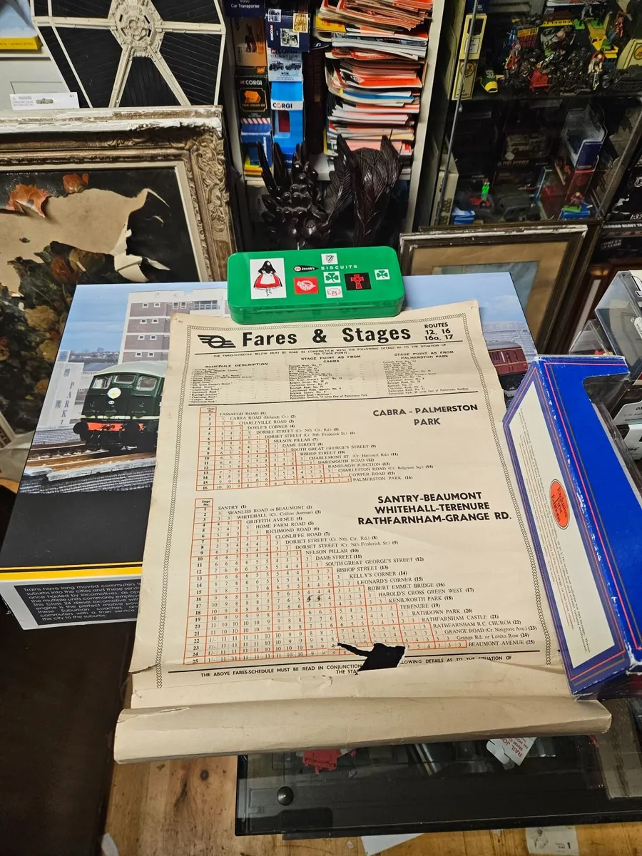 Vintage 1960's Dublin Bus Timetable - Image 4