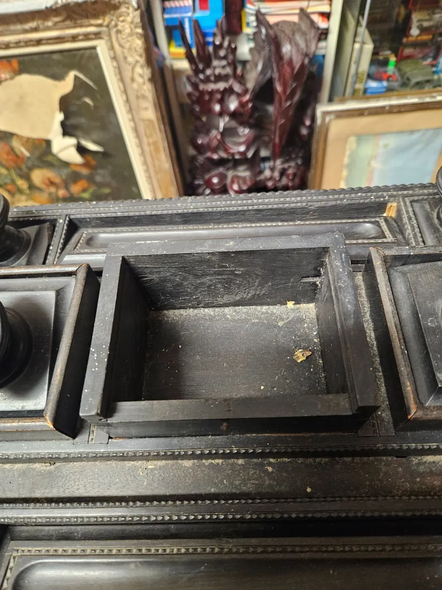 Vintage Ebony Writing Box - Image 4