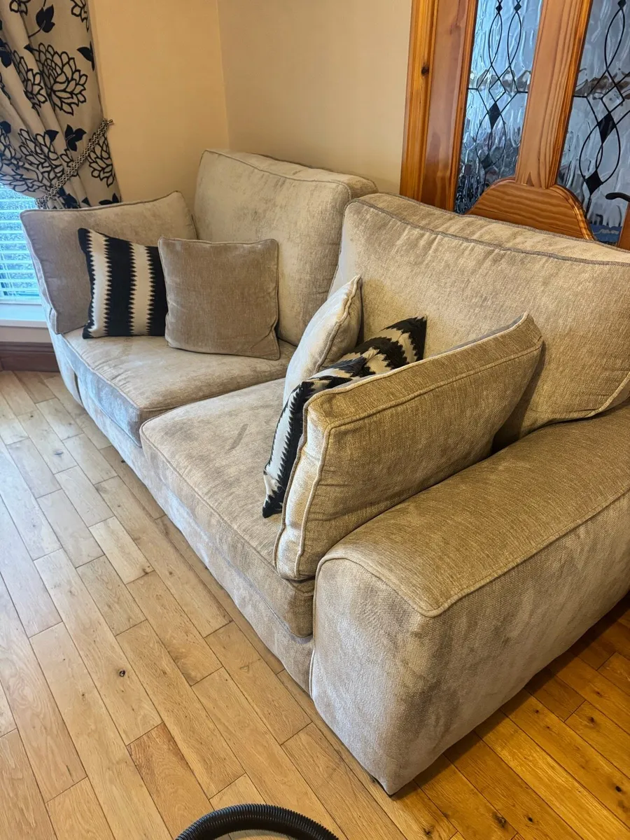 3 seater couch + love chair + storage footstool - Image 3