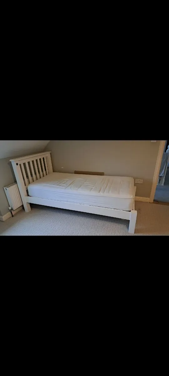 Single White Bed frame - Image 1