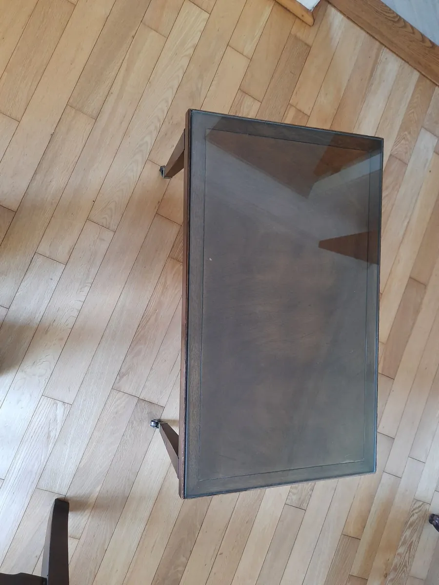 Glass Covered Coffee Table - Image 2
