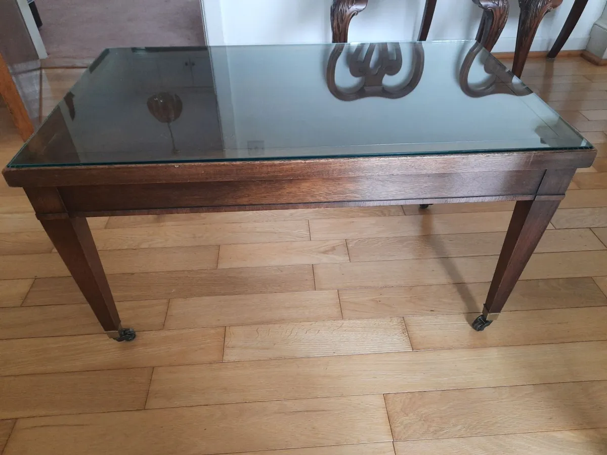 Glass Covered Coffee Table - Image 3