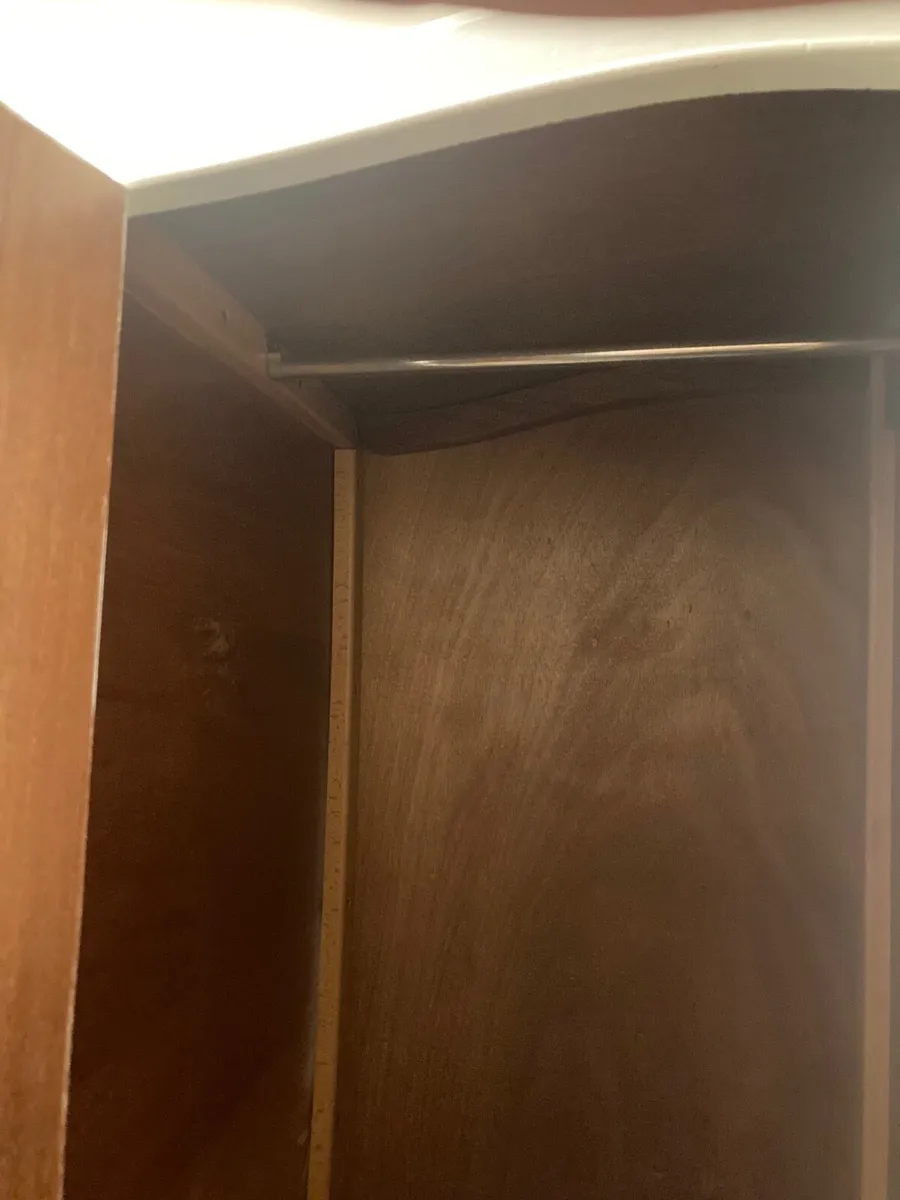 Beautiful old solid wood wardrobe - Image 3