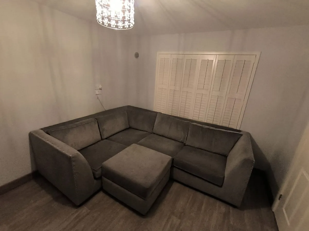 LHS Corner Sofa with Storage Footstool - Image 2