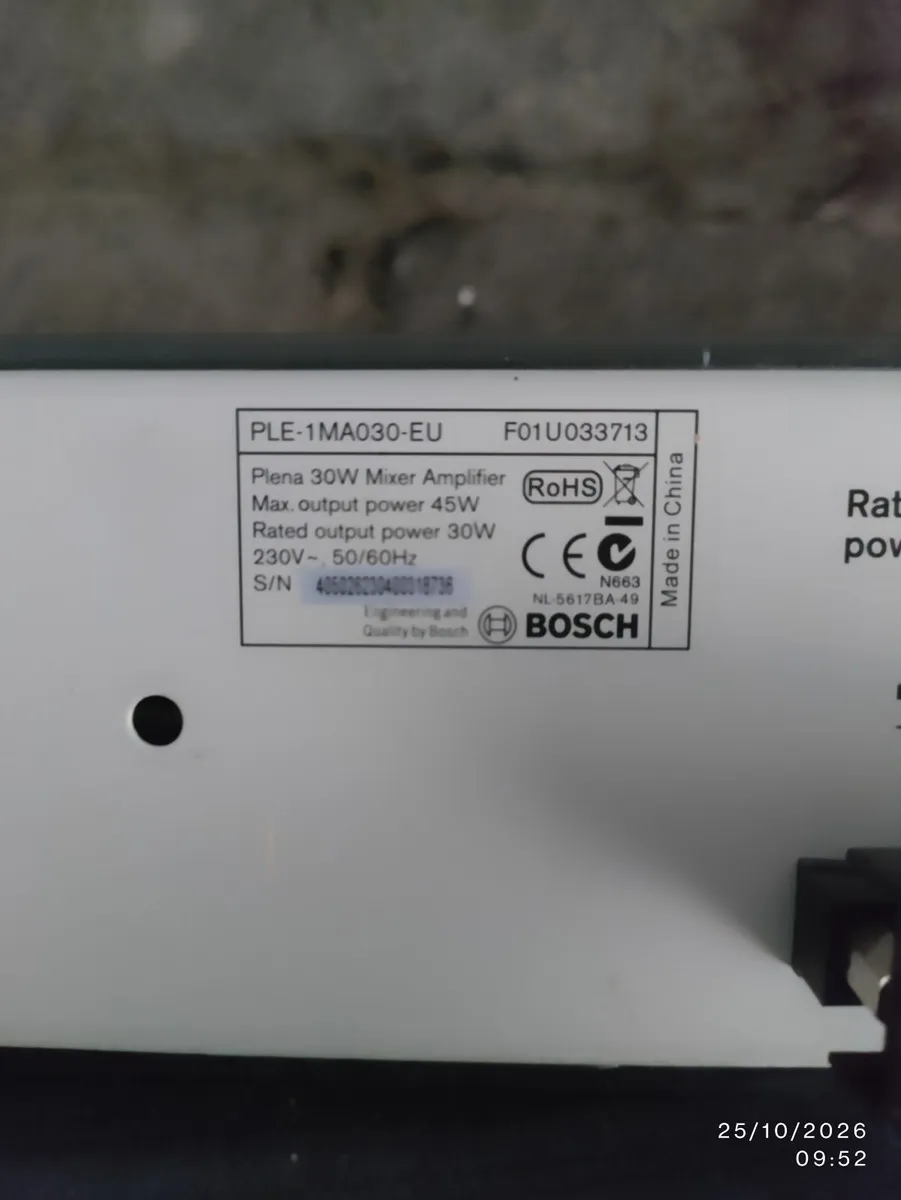 Bosch Plena Mixer Amplifier + ADPRO FastTrace 2 Se - Image 1