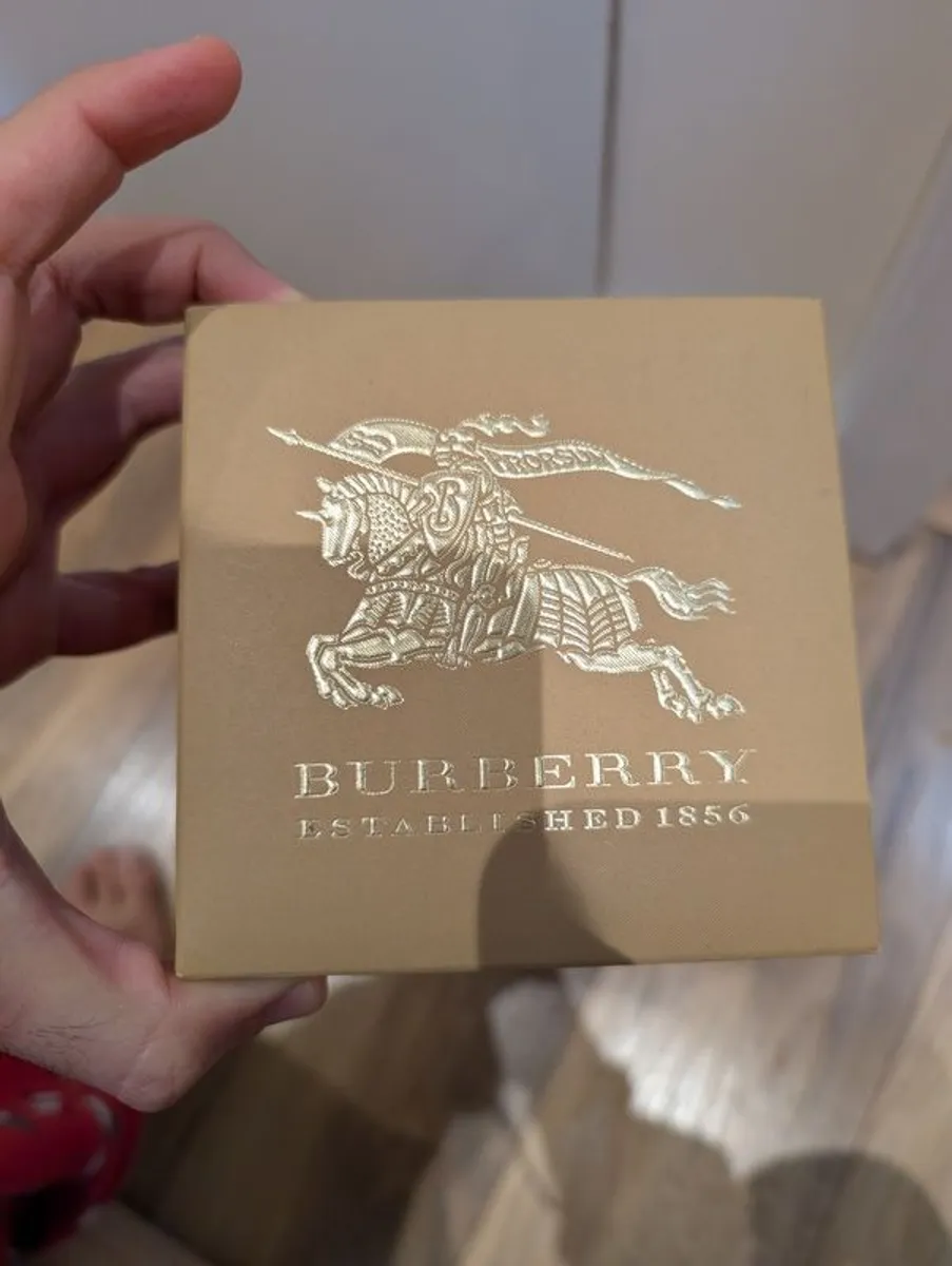 Authentic Burberry White Leather Watch Includes Box! - Image 3
