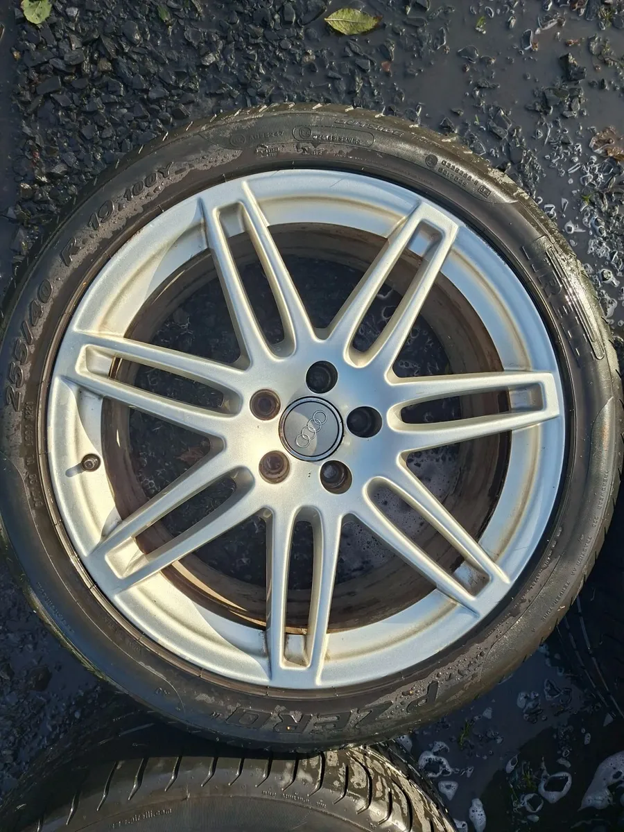 19" Genuine Audi A6 S Line Alloys with tyres - Image 2