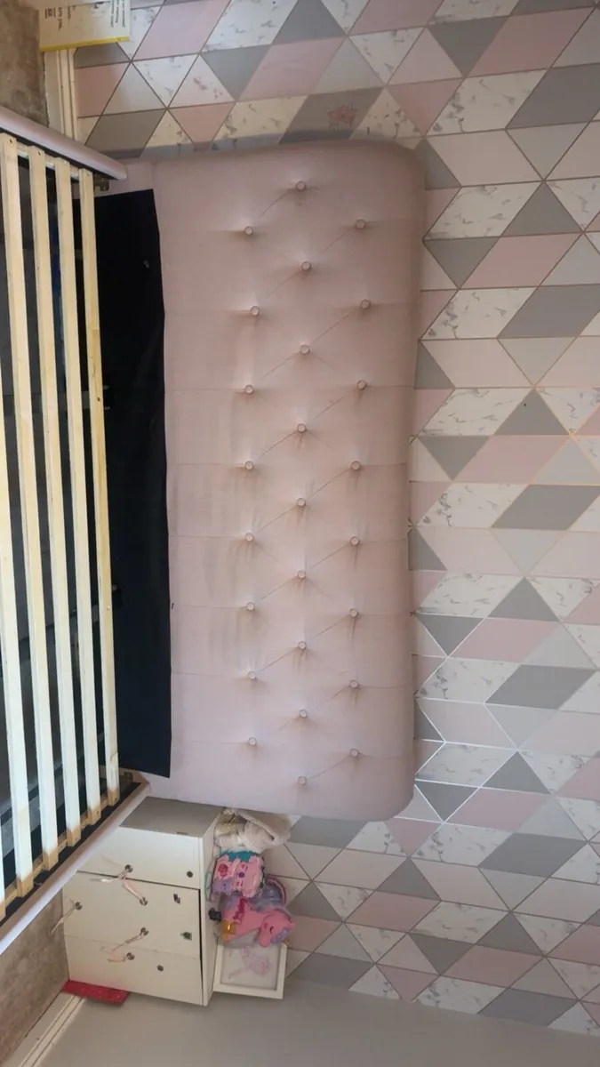 6ft bed frame light pink - Image 3