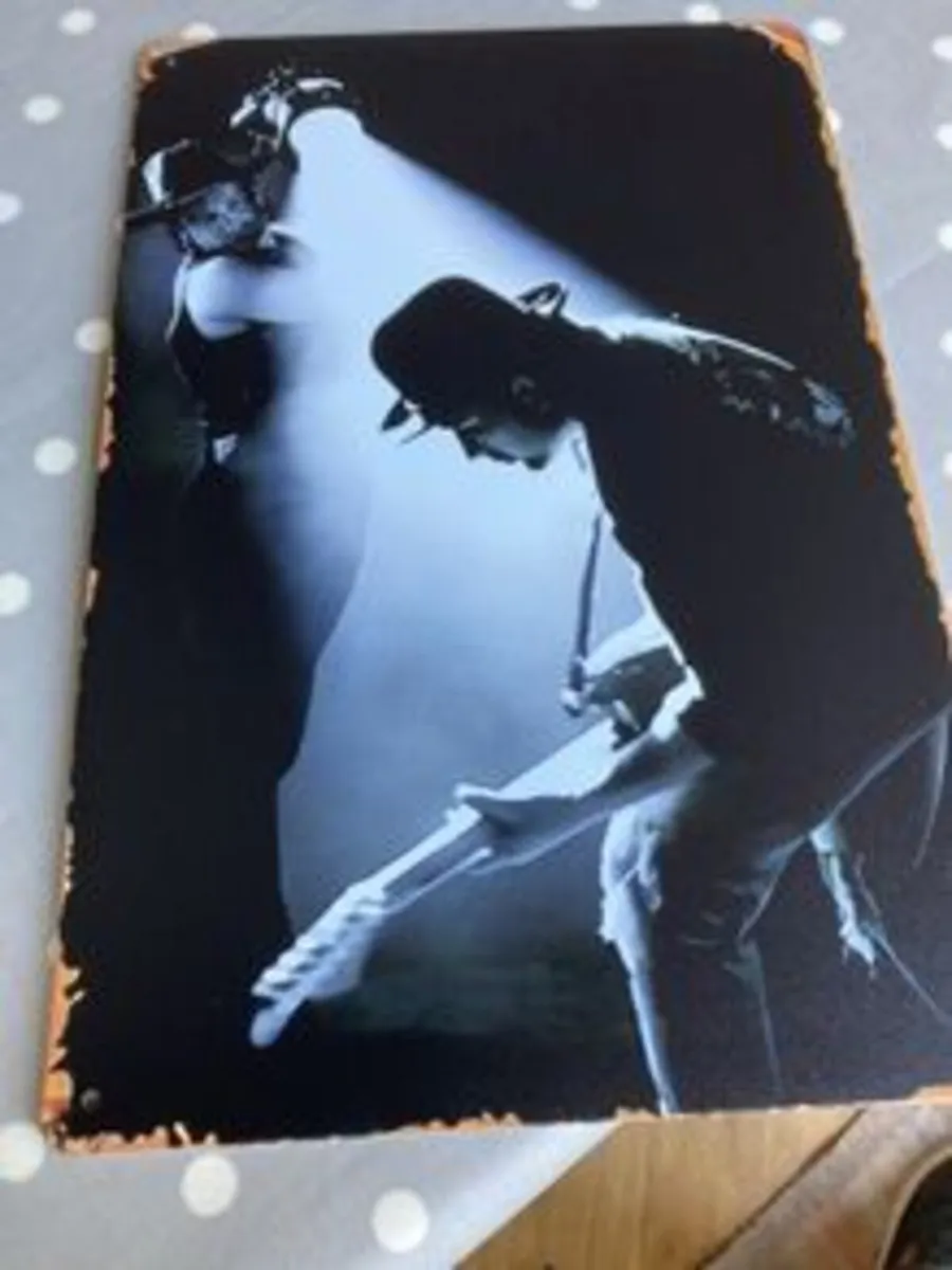 U2 Metal Wall Plaque