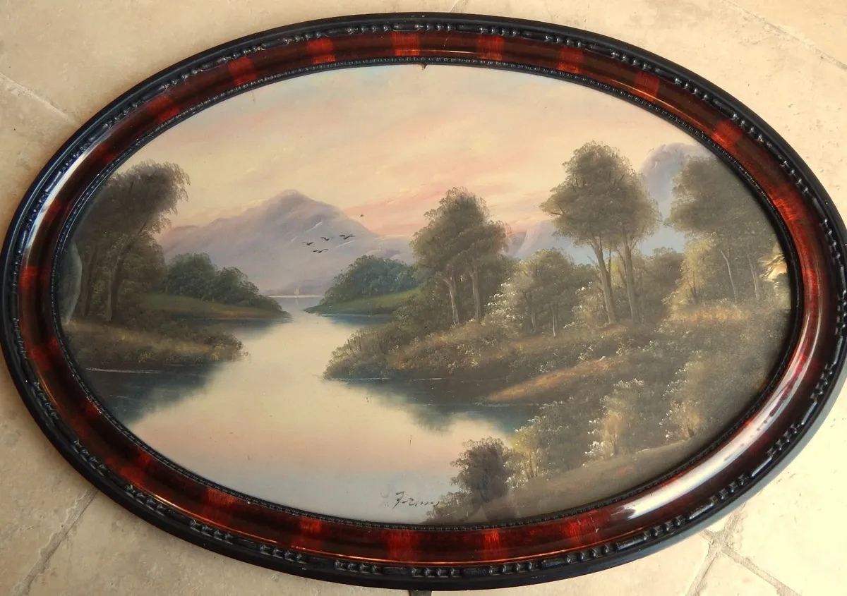 2 Large Signed Oil on Board Paintings - Image 3