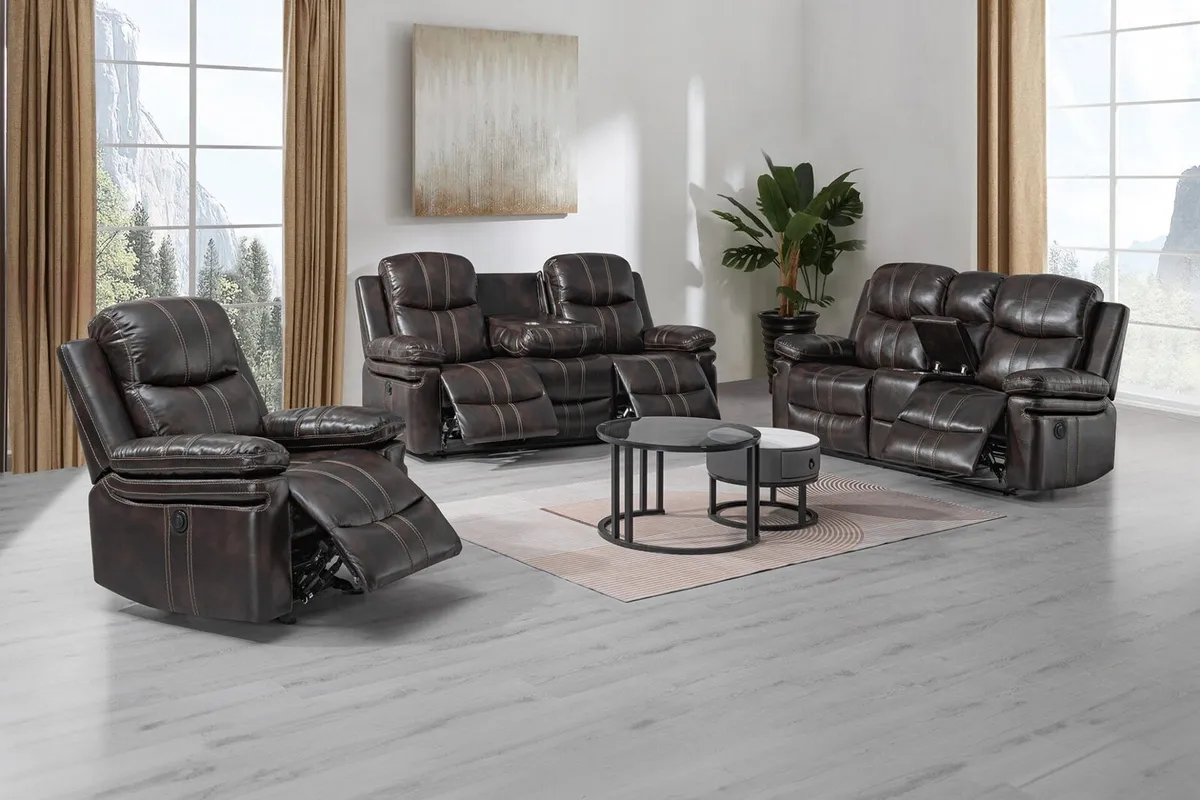 Brand new leather sofas