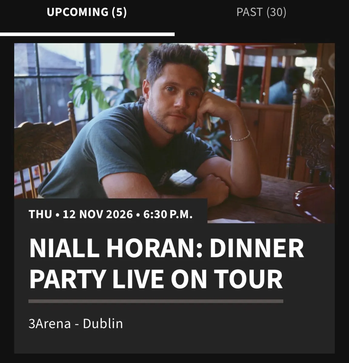 Niall Horan tickets