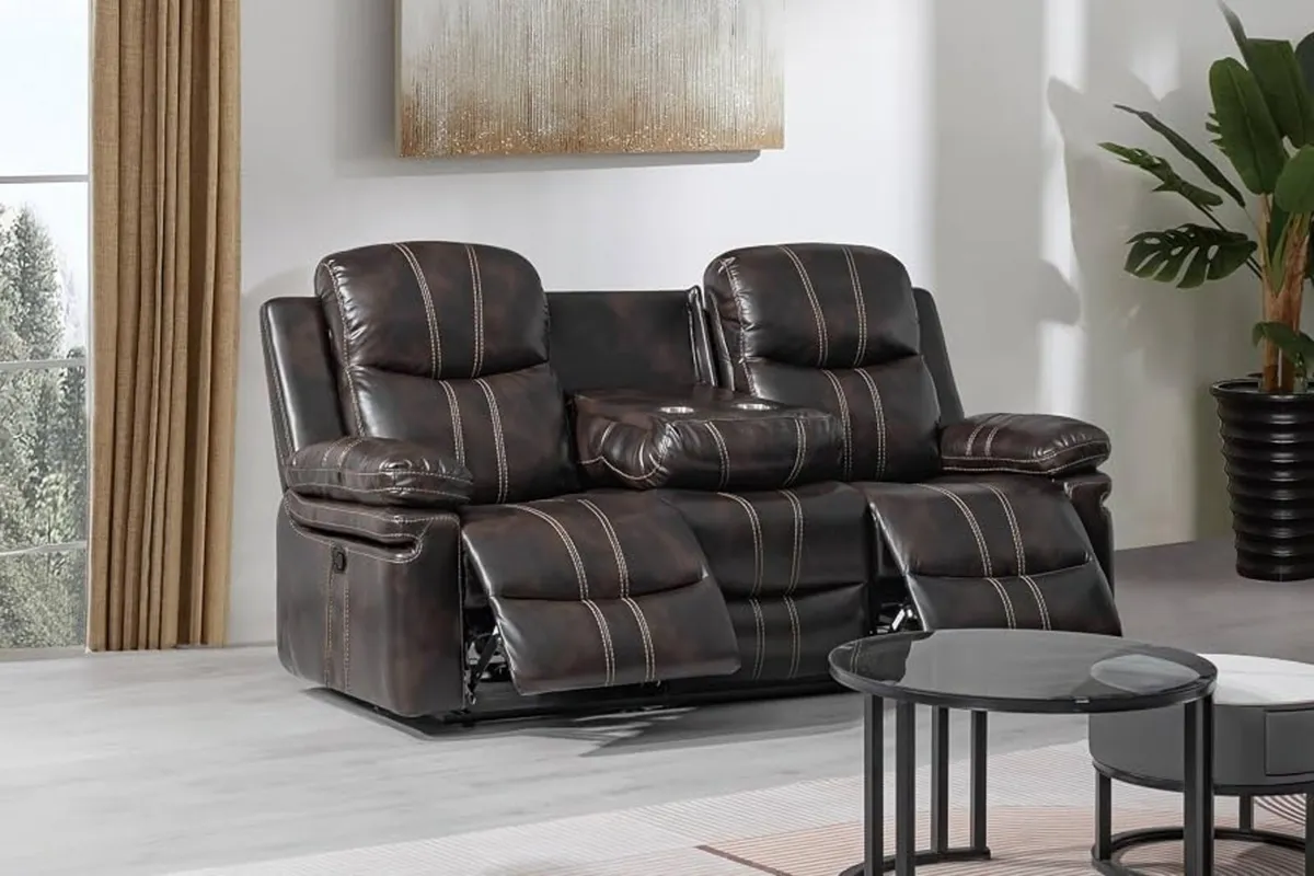 Brand new leather sofas on sale now - Image 1