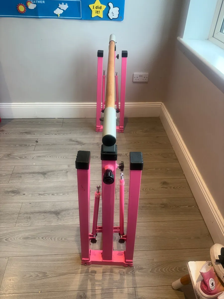 Gymnastics bar and crash mat - Image 1