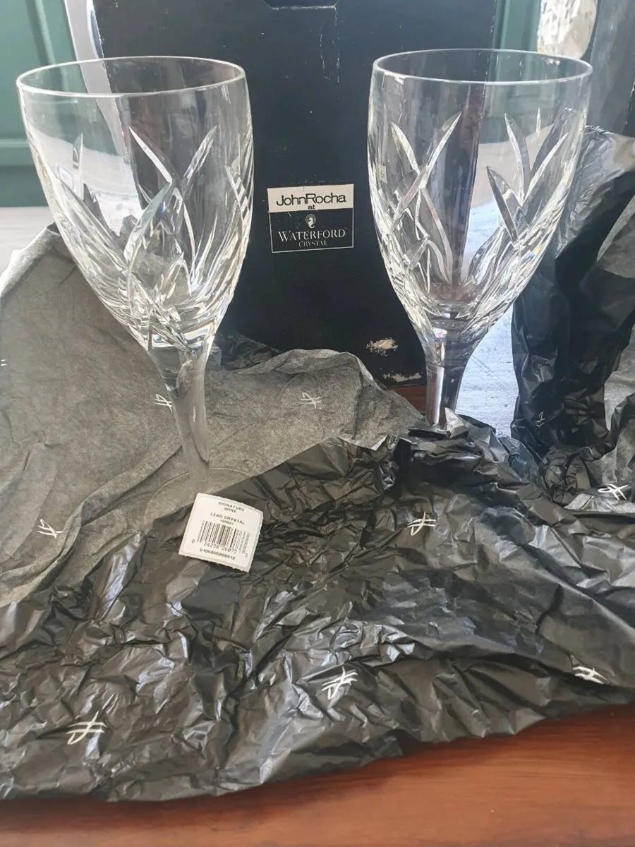 John Rocha red wine glasses - Image 2