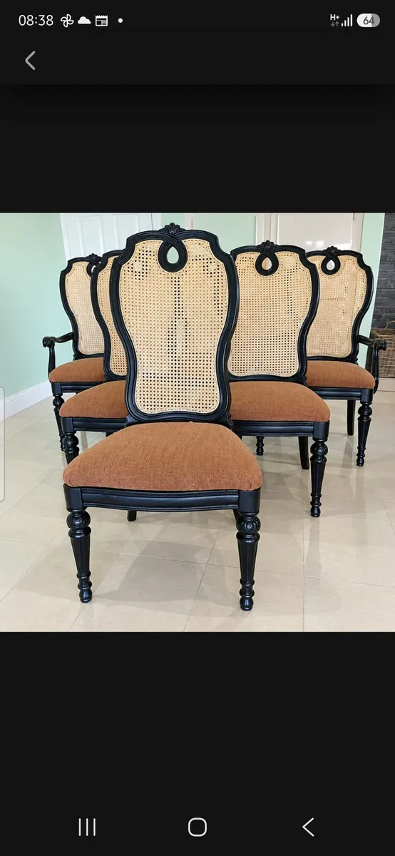 Set of six french style dining chairs - Image 1