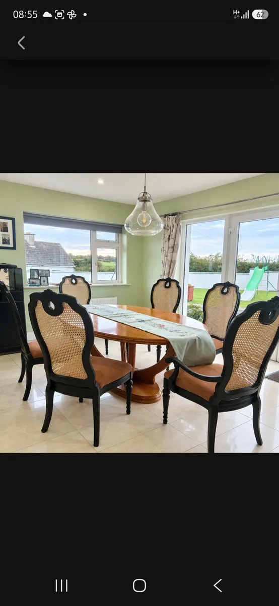 Set of six french style dining chairs - Image 2