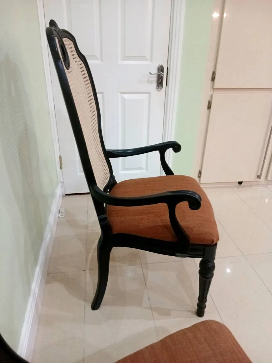 Set of six french style dining chairs - Image 3