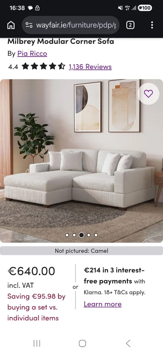 L Shape Sofa - Image 1